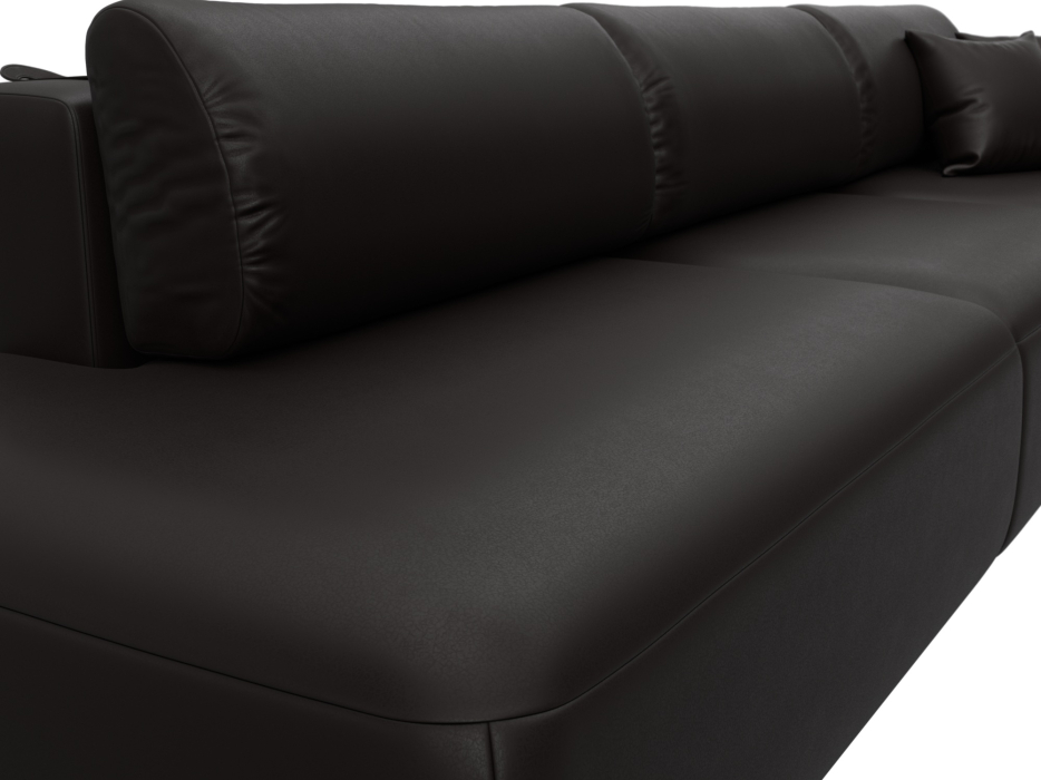 Диваны еврокнижки, Диван прямой Лига-036 НПБ Модерн Лонг подлокотник справа, экокожа GRIFON