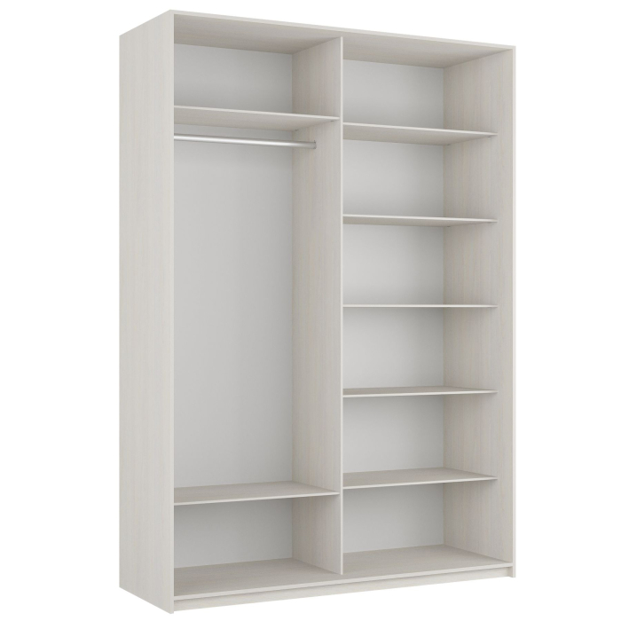 Шкафы-купе 2-х дверные, Шкаф-купе Прайм 2-х дверный Стекла хаки/Доводчики 160х57х230