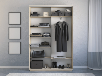 Шкаф-купе Экспресс 2-х дверный Фотопечать Шары Стекла 160х45х240