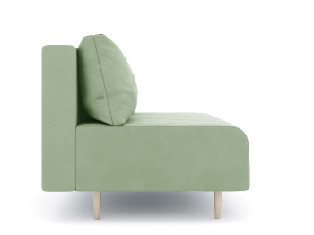 Диван прямой нераскладной Милли мини 2-х  местный без подлокотников, велюр