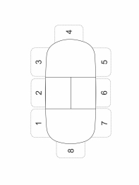 Стол KENNER B1300 раздвижной, венге/стекло белое сатин