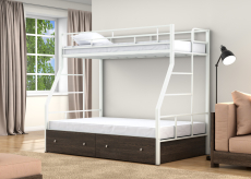 Для подростков, Двухъярусная кровать Раута Твист ящики венге