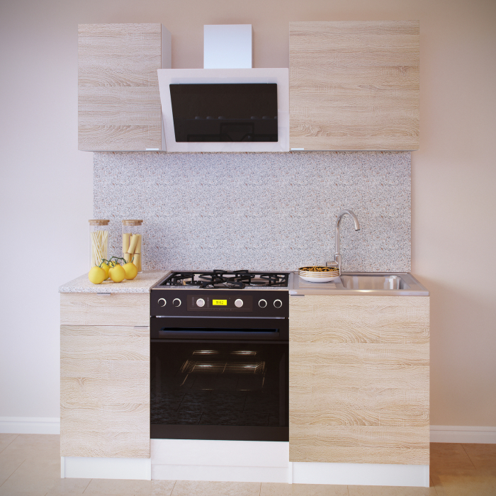 Кухонные гарнитуры, Кухонный гарнитур ПН-04 + ТК-04.1 + ПН-06 + ТК-06м