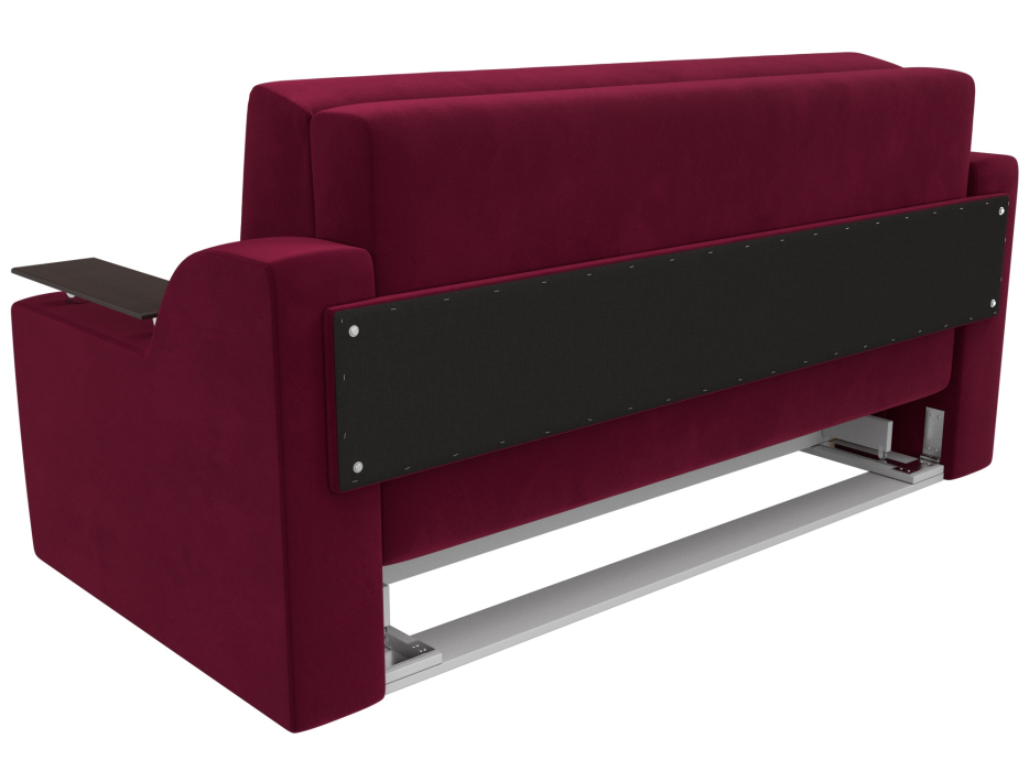 Диваны с ящиком для белья, Прямой диван аккордеон Сенатор 140, микровельвет