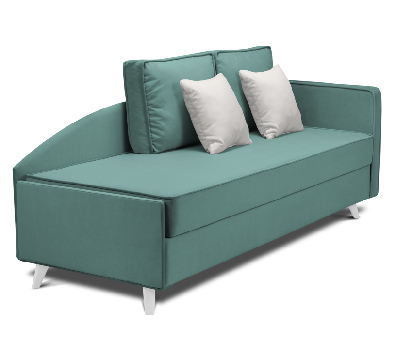 Мягкая кровать, Кровать тахта угловая Альфа  с подъемным механизмом, микровелюр