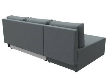 Диван угловой Поло левый угол, рогожка Амур