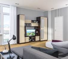 Марта СБ-2990 Стенка Венге/Дуб Паллада