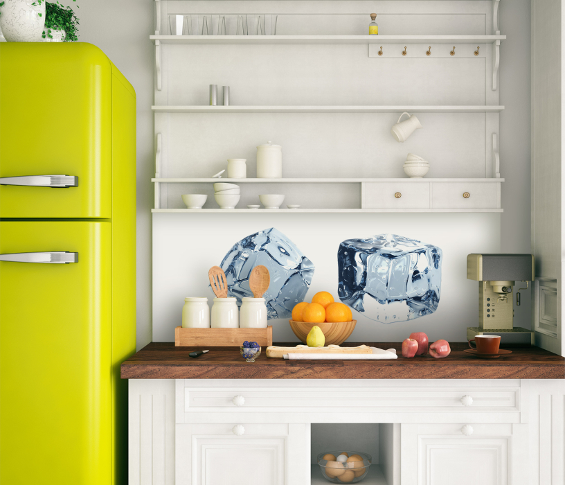 Стеновые панели/Фартуки, Интерьерная панель из стекла 1000*600*6 мм MGF16_чистый_лед