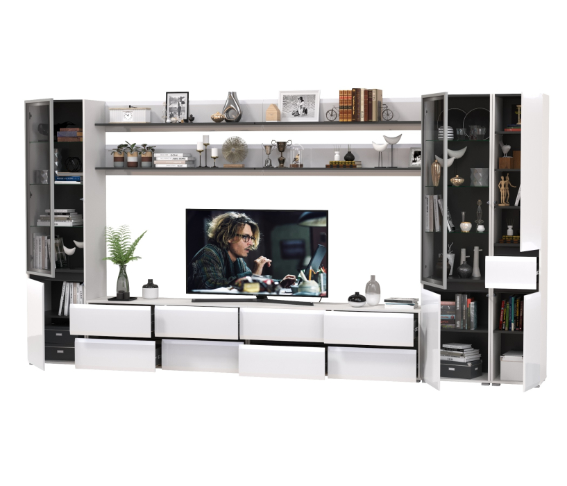 Стенки для гостиной, Мебель для гостиной модульная Сидней комплектация № 116