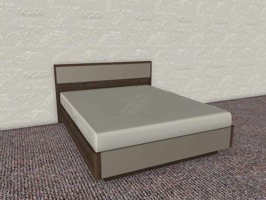 С подъемным механизмом, Модульная система Грейс Кровать КР-4003  Гикори Джексон Темный