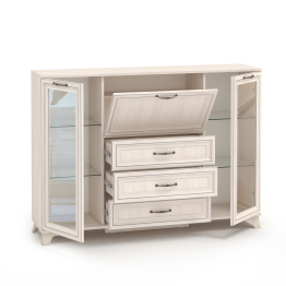 Комод со стеклом Ариэль КМ-2