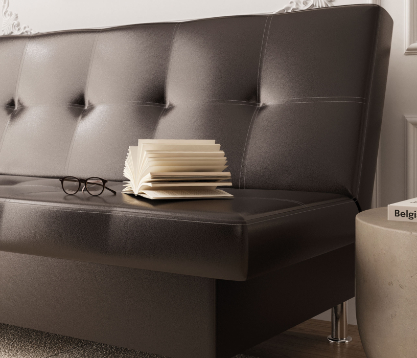 Диваны кровати со спальным местом, Диван-кровать Бомонд, экокожа