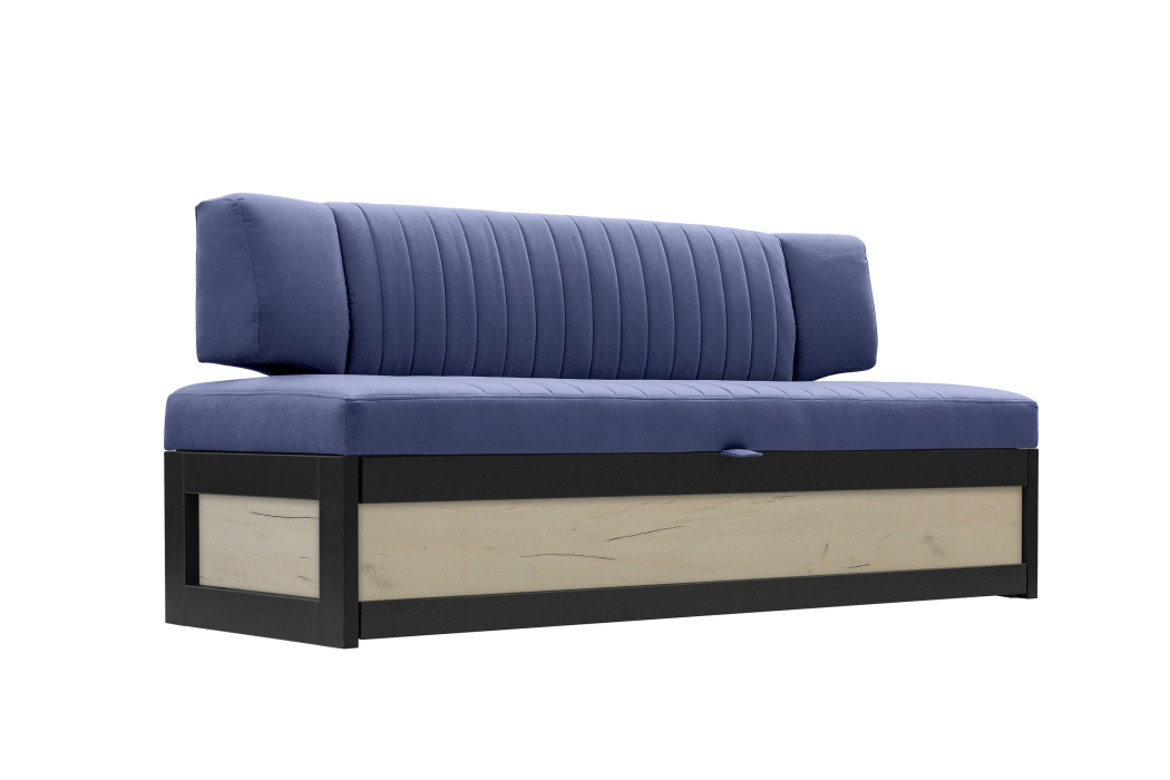 Диваны прямые кухонные, Прямой кухонный диван Парус 188 Дуб крафт белый