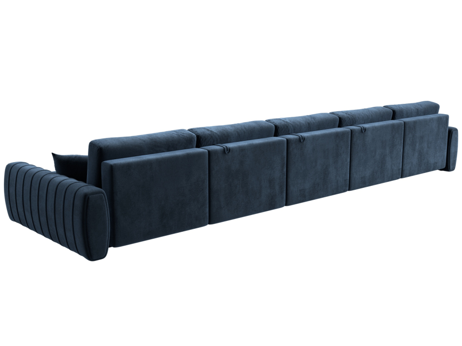 Диваны угловые в гостиную, Диван П-образный Лига-057 НПБ МегаЛонг, велюр TOWER