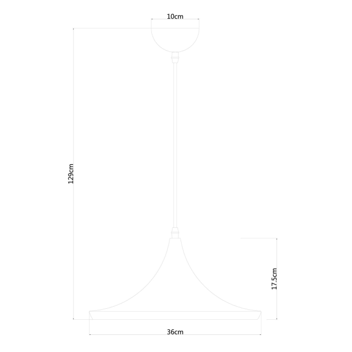 Светильник подвесной, Подвесной светильник CAPPELLO 36см