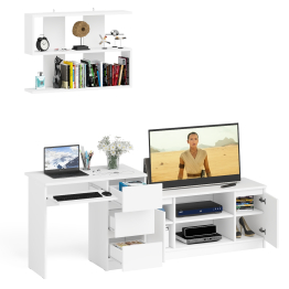 МС-6 стол ящики справа с тумбой Мори 1200-1 и полкой на 900