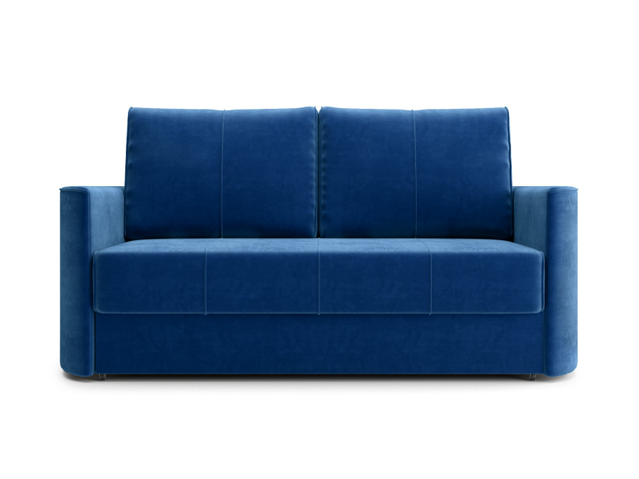 Диваны еврокнижки, Диван прямой Амми двухместный, Трехсекционная еврокнижка, велюр