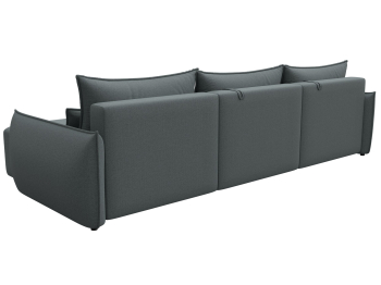 Диван угловой Лига-051 НПБ Лонг угол универсальный, рогожка Амур