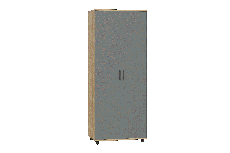 Шкафы двухстворчатые, Модульная система Грейс Шкаф ШК-5008  Гикори Джексон Светлый