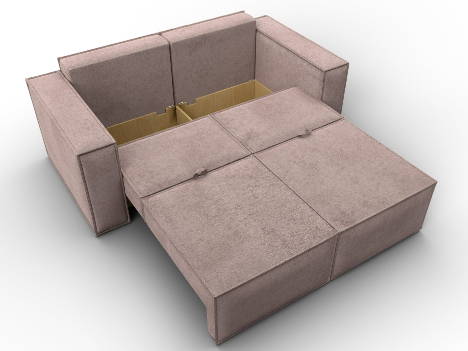 Диваны кровати со спальным местом, Диван прямой Куба мини, велюр TOWER