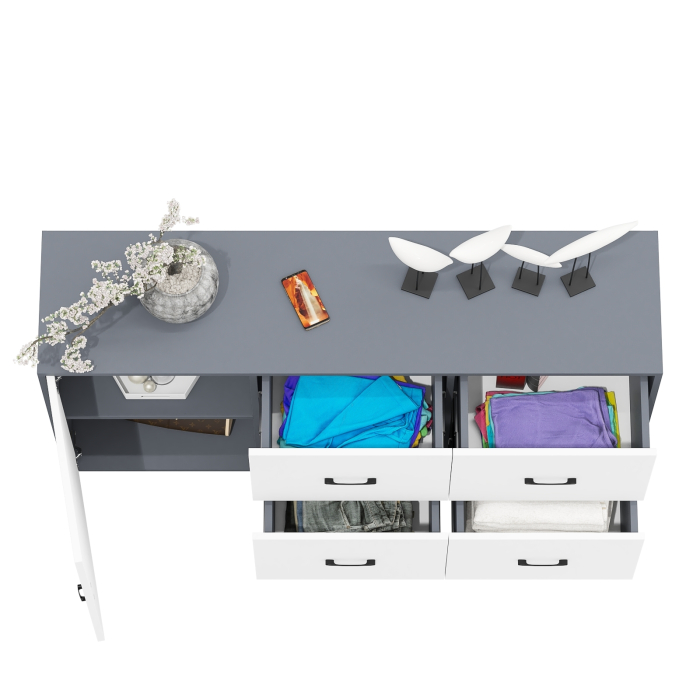 Комоды, Комод-тумба 4-ре ящика и дверка РВК 125-1504