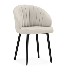 Стул на металлокаркасе Бэнбу некрутящийся marseille (чёрный)