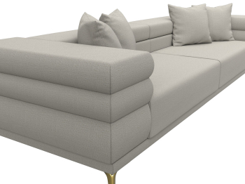 Диван прямой Лига-021, рогожка Амур