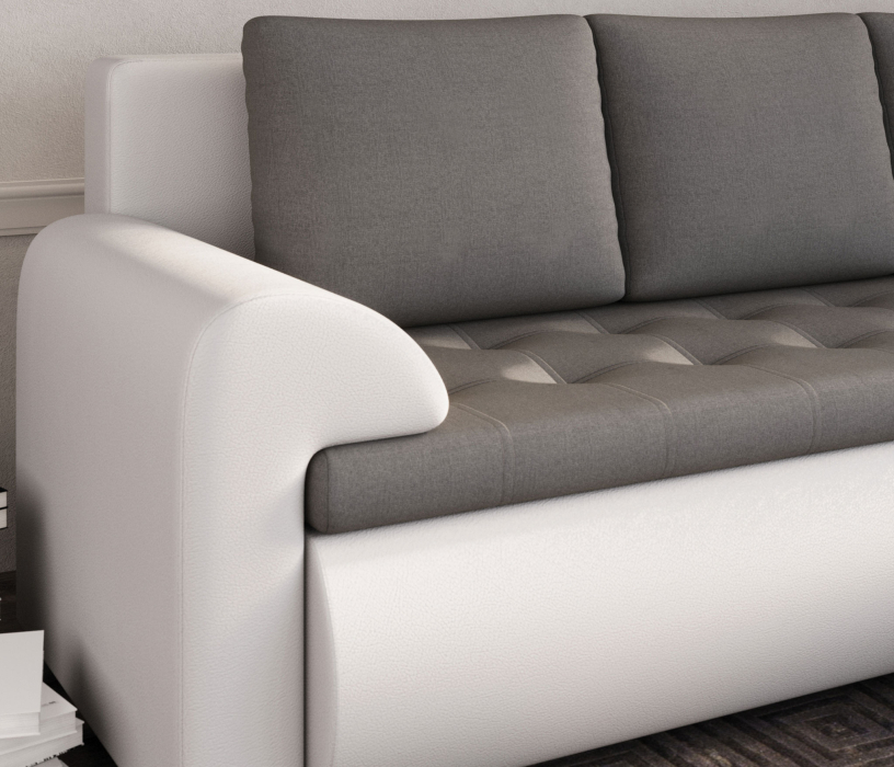 Диваны угловые в гостиную, Угловой диван Цезарь, правый