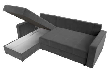 Угловой диван Ливерпуль Лайт левый угол, велюр