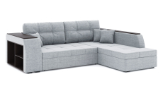 Диваны угловые в гостиную, Диван-кровать угловой Брюссель дельфин, рогожка