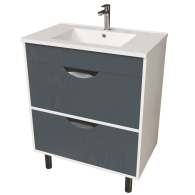 Тумбы без раковины, Тумба д/ванной Байкал-75 под умывальник Quadro-75 (ПВХ)