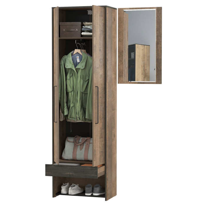 Прихожие, Шкаф для одежды Трувор с зеркалом