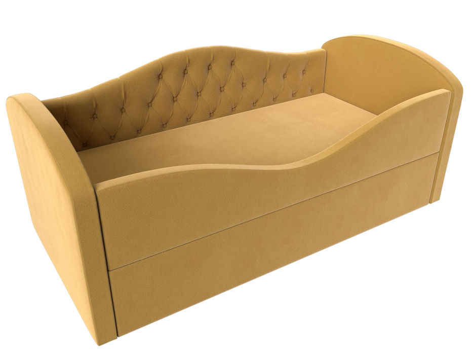 Кровати одноярусные, Детская кровать Сказка Люкс, микровельвет