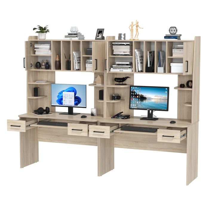 Прямые компьютерные столы, Компьютерные столы для двоих человек Бета