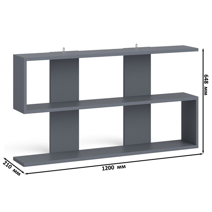 Прямые компьютерные столы, Тумба большая с дверками и нишами с письменным столом Мори и верхней полкой на 1200