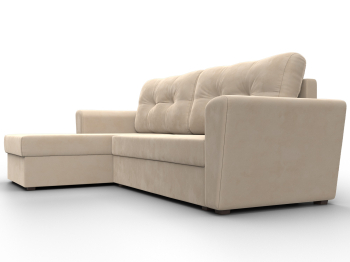 Угловой диван Амстердам Лайт левый угол, велюр