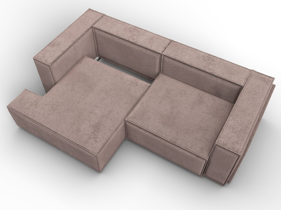 Диваны угловые в гостиную, Диван угловой Лига-061 угол левый, велюр TOWER