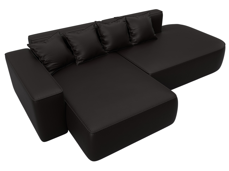 Диваны угловые в гостиную, Диван угловой Лига-065 угол левый, экокожа GRIFON