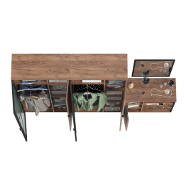 Большая прихожая Гранд с тремя зеркалами