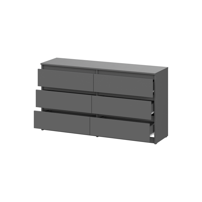 Комоды, Комод 6 ящиков (1,38м) МС Денвер