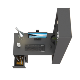 Компьютерный стол со стеллажом открытым Лайт 10.01