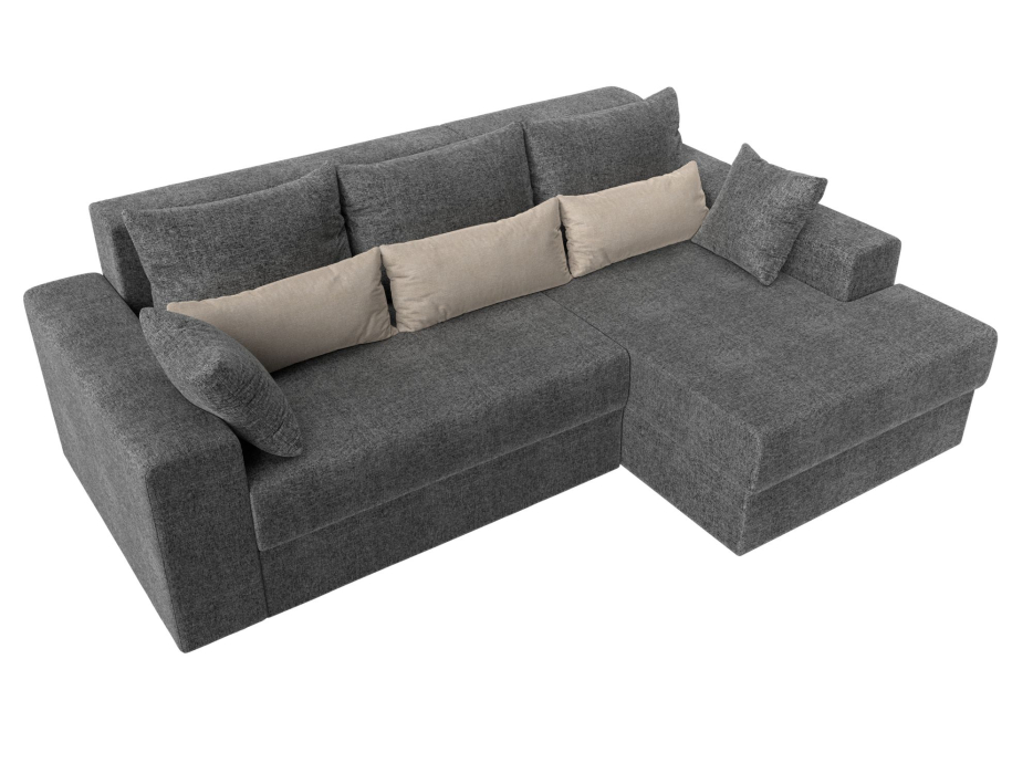 Диваны угловые в гостиную, Угловой диван Майами правый угол, рогожка