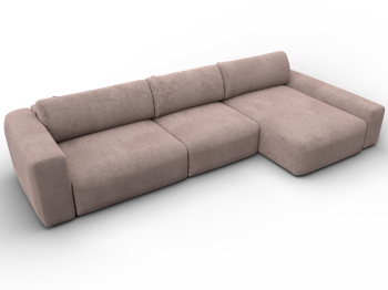 Диван угловой Лига-066 НПБ Лонг угол правый, велюр TOWER