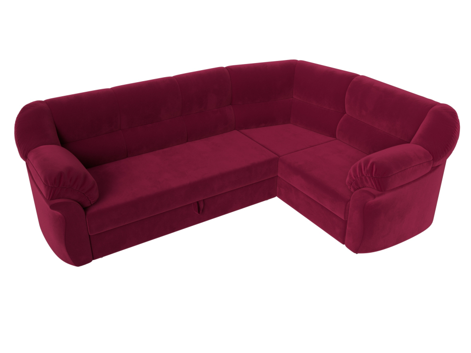 Диваны угловые в гостиную, Диван угловой Карнелла правый угол, микровельвет