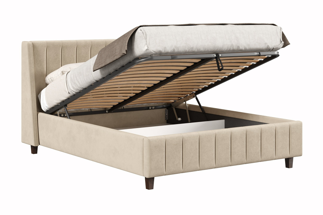 Мягкая кровать, Кровать Милана 1600 с подъёмным механизмом