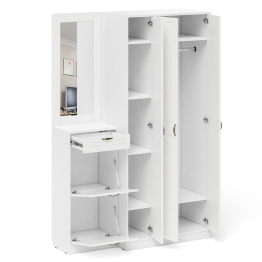 Модульная прихожая с зеркалом П-6-500 № 49 фрезеровка прованс