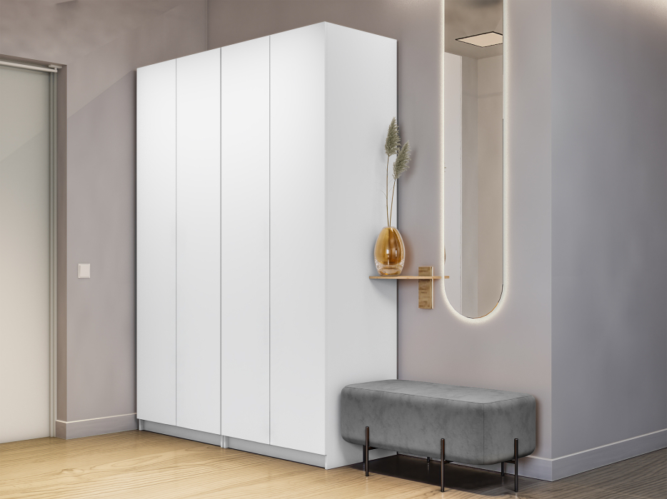 Шкафы распашные, Распашной шкаф Локер 800+800 с полками