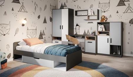 Кровать Квадро 90 со встроенным основанием под матрас