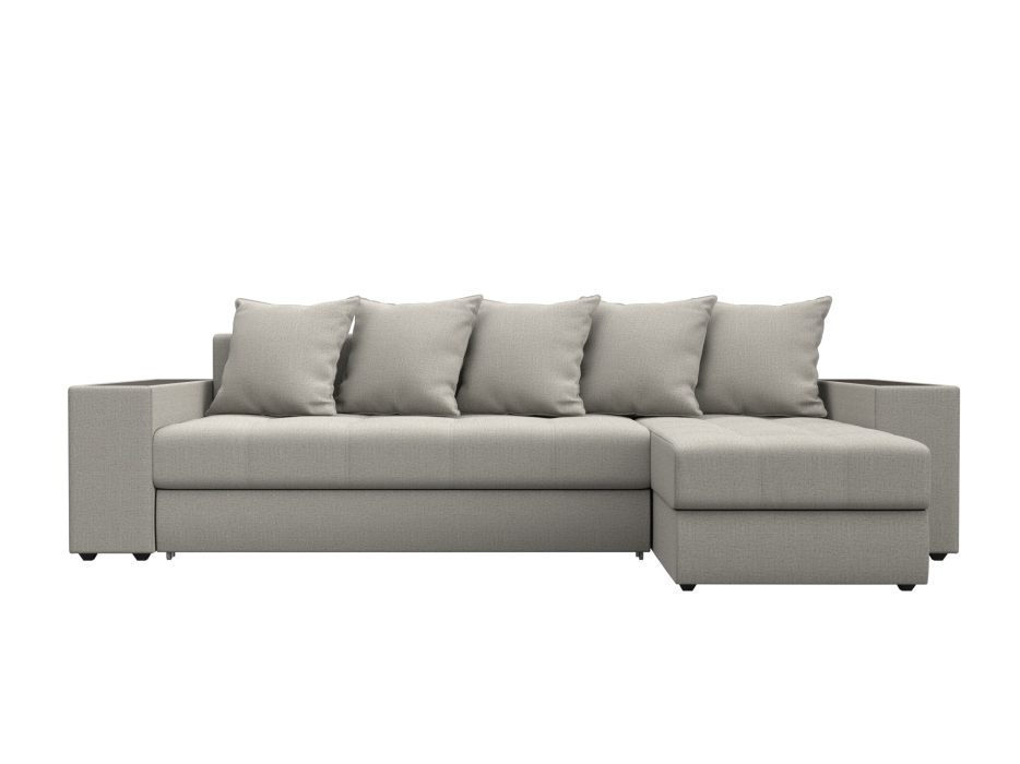 Диваны угловые в гостиную, Диван угловой Дубай правый угол, рогожка Амур