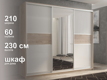 Шкаф-купе 3х дверный Кааппи 10 210х60